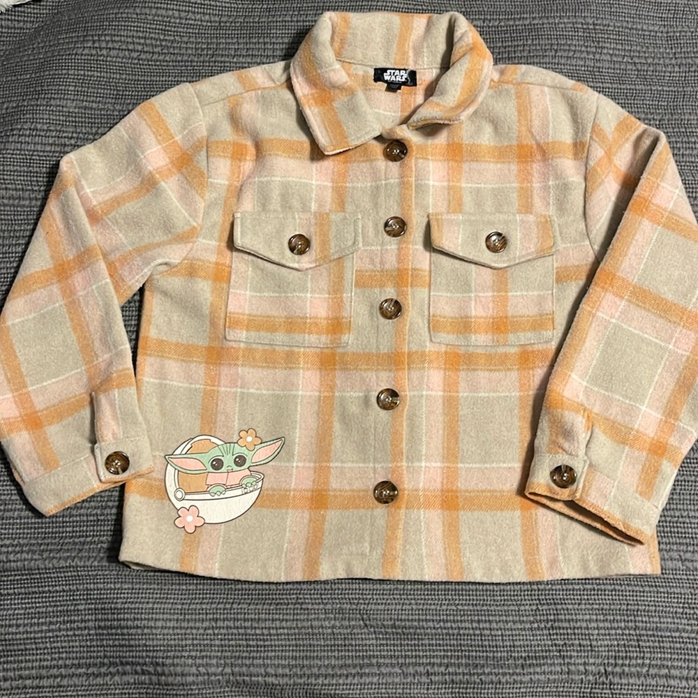 Star Wars, The Mandalorian: "Grogu" Wool Coat, Size Girls Large, Color Brown